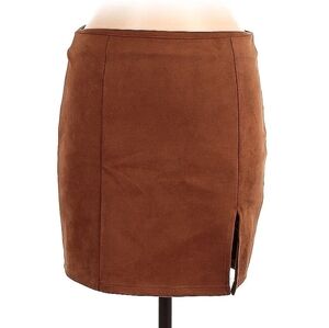 Faux Suede Skirt